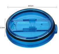 KOBWA Spill and Splash Resistant Lid with Slider Closure for Yeti Rambler, RTIC Tumblers 30 Oz. Tumblers Replacement... N17