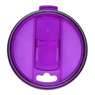 KOBWA Spill and Splash Resistant Lid with Slider Closure for Yeti Rambler, RTIC Tumblers 30 Oz. Tumblers Replacement... N24