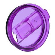 KOBWA Spill and Splash Resistant Lid with Slider Closure for Yeti Rambler, RTIC Tumblers 30 Oz. Tumblers Replacement... N27