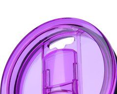 KOBWA Spill and Splash Resistant Lid with Slider Closure for Yeti Rambler, RTIC Tumblers 30 Oz. Tumblers Replacement... N28