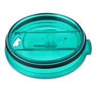 KOBWA Spill and Splash Resistant Lid with Slider Closure for Yeti Rambler, RTIC Tumblers 30 Oz. Tumblers Replacement... N32
