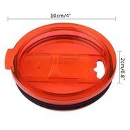 KOBWA Spill and Splash Resistant Lid with Slider Closure for Yeti Rambler, RTIC Tumblers 30 Oz. Tumblers Replacement... N52