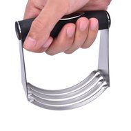 CoscosX Pastry Cutter Stainless Steel-Kitchen Professional Ergonomic Baking Dough Blender-Round Hand Dough Blender... N2
