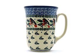 Polish Pottery Mug - 16 oz. Bistro - Red Robin