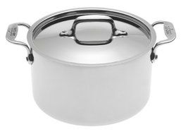 All-Clad 5304 Stainless Steel Casserole with Lid Cookware, Silver