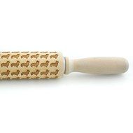 Welsh Corgi Pattern Embossing Rolling Pin, Engraved Rolling Pn for Cookies, Animal Embossed Rolling Pin, Housewarming... N3