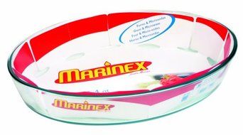 Marinex 3.4-Quart Oval Baking Dish, Gift-Boxed