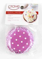 Crave Foil Baking 36 Cups with Decorative Patterns, Pink, 1-pack N2