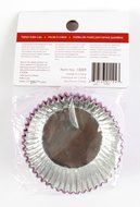 Crave Foil Baking 36 Cups with Decorative Patterns, Pink, 1-pack N3