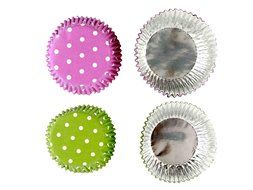 Crave Foil Baking 36 Cups with Decorative Patterns, Pink, 1-pack N7