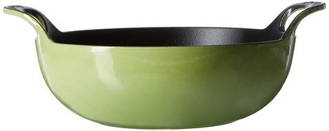 Le Creuset of America Enameled Cast Iron Balti Dish, 3-Quart, Palm