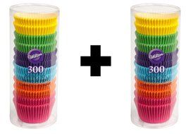 Wilton 415-2179 300 Count Rainbow Bright Standard Baking Cups Pack of Two