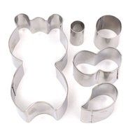 Stainless Steel Cake Bread Biscuit Bear Shape Cookie Cutter Decoration Mould N4