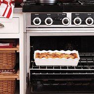 Bake-and-Serve Decorative Baking Casserole Dish [9IN x 13IN], White Ceramic N2