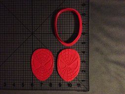 Spiderman Face Cookie Cutter (2 inches) N2