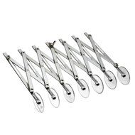 Saebye 5-Wheel Stainless Steel Cutter Adjustable Dough Divider Kitchen Tool for Pizza, Cookies, Pancake, Pastry... N4