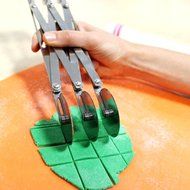 Saebye 5-Wheel Stainless Steel Cutter Adjustable Dough Divider Kitchen Tool for Pizza, Cookies, Pancake, Pastry... N8