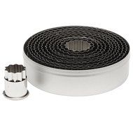 Ateco 5407 12-Piece Stainless Steel Round Cutter Set, Fluted