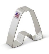 Ann Clark Letter A Cookie Cutter - 3 Inches - Tin Plated Steel