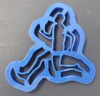 Male Runner 4" x 4" Running Themed Cookie Cutter