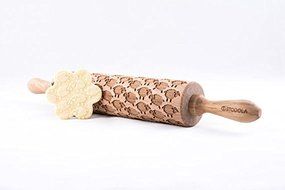 STODOLA Sheep - Engraved rolling pin for Embossed cookies 16.9-inch