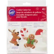 Wilton 2308-3282 4-Piece Milk and Cookies Cookie Cutter Set