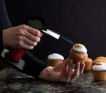 Flame Jet Lighter, Professional Culinary Torch - Butane Kitchen Torch - Cooking Torch - Chef's Best Torch - Cr&egrave;me... N4