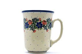 Polish Pottery Mug - 16 oz. Bistro - Garden Party
