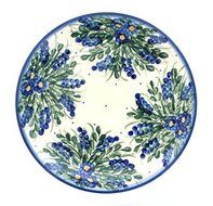 Polish Pottery Hyacinth Dessert Plate
