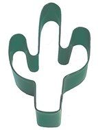 R&amp;M Cactus 4&quot; Cookie Cutter Green With Brightly Colored, Durable, Baked-on Polyresin Finish