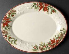 Longaberger Natures Garland Christmas Holiday Platter