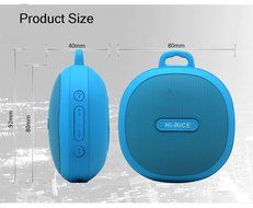 HI-RICE Ultra Portable Bluetooth Speaker Wireless 4.0 with Micphone 3.5mm AUX Line-in FM Radio TF Memory Card... N3