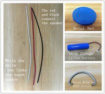 Iverdg DIY LED Bluetooh Speakers All parts are provided Color Changing and Rechargeable as well as Portable N2