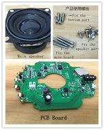 Iverdg DIY LED Bluetooh Speakers All parts are provided Color Changing and Rechargeable as well as Portable N4