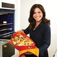 Rachael Ray 55051 Covered Casseroval Casserole, Stoneware, 4-1/4-Quart, Red N6