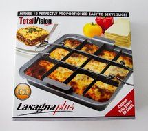 LASAGNA PLUS - Lasagna Plus makes 12 Perfectly proportioned easy to serve slices