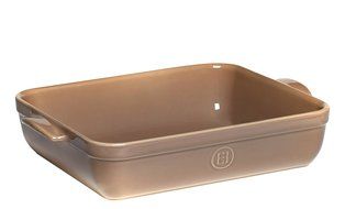 Emile Henry Made In France Lasagna/Roasting Dish 16.75" x 11"x 3" Burgundy Red N4