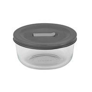 Pyrex No Leak Lids 4 Cup Round Baking Dish with Plastic Lid N2