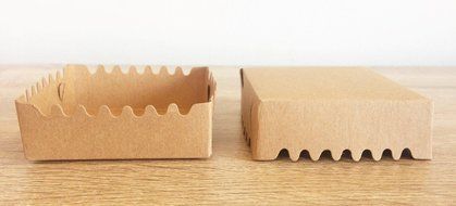 Omin Mini Kraft Disposable Square Paper Baking Loaf Pans Size 3 x 3 x 1 Inch Pack of 100 N2