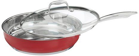 KitchenAid KCS60LCER Stainless Steel 6.0-Quart Low Casserole with Lid Cookware - Empire Red N5