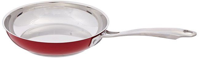 KitchenAid KCS60LCER Stainless Steel 6.0-Quart Low Casserole with Lid Cookware - Empire Red N25