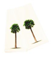 Palm Trees Cotton Dish Towels with Cookie Cutter and Recipe Kitchen Set (4 Items) N3