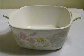 Corning Ware Pastel Bouquet Petite Casserole (No Lid) # P-43-B
