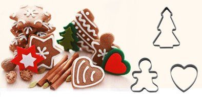 GTI Metal Cookie Cutters Set - 18 Pieces Animals Shape, include Bear, Fish, Elephant, Dolphin, Rabbit, Mikey,... N4