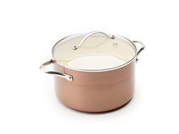 Trisha Yearwood Royal Precious Metals 5 Quart Covered Casserole, Copper