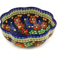 Ceramika Bona H9143F Polish Pottery Ceramic Colander Hand Painted, 9-Inch