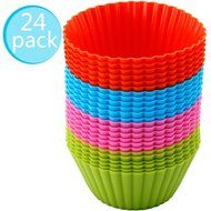 Silicone Baking Cups Purefly Cupcake Liners Muffin Cake Molds Sets 24 pack