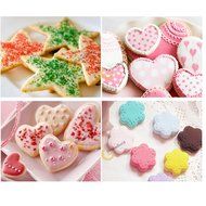 ASSIS 21pcs Stainless Steel Star Heart Flower Cake Mold Biscuit Cookie Cutters Baking Mold Love Stars Based Series... N2