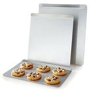 3-Piece Insulated Nonstick Aluminum Baking Sheet Set by AirBake N2