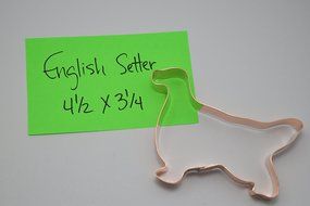 English Setter Cookie Cutter N2